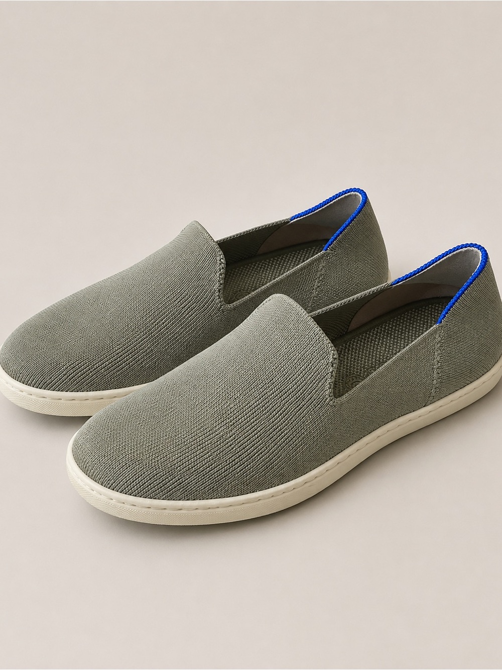 Rothy’s The Original Slip On Thyme Sage Green Sneakers Size 9